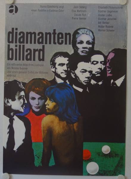 Diamantenbillard originales deutsches Filmplakat